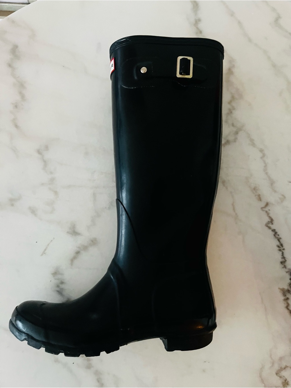 Hunter Original Tall Gloss Rain Boots Black Size UK 5 | EU 38 | US 7 - Picture 4 of 9